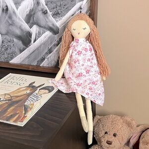 Anthropologie Kids Floral Dressed Girl Doll—Scarlet